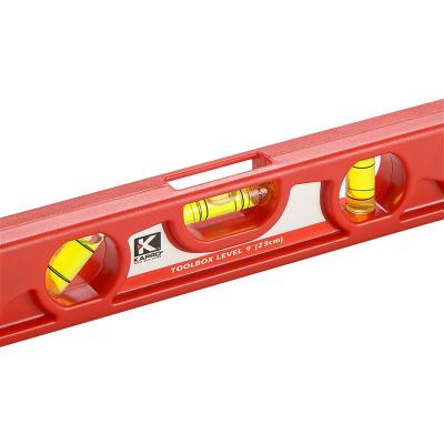 KAPRO Torpedo vaterpas 23 cm i plastic med 3 libeller